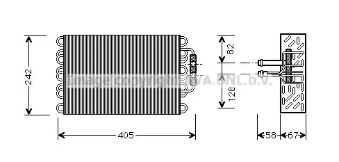 Handler.Part Evaporator, air conditioning PRASCO MSV008 1