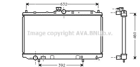 Handler.Part Radiator, engine cooling PRASCO MT2142 1