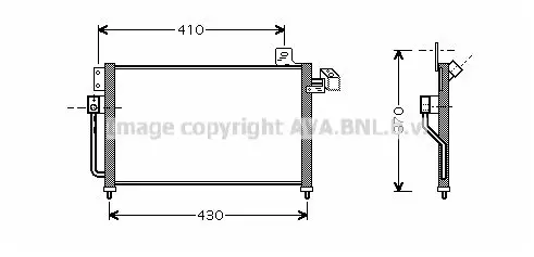 Handler.Part Condenser, air conditioning PRASCO MZ5195 1