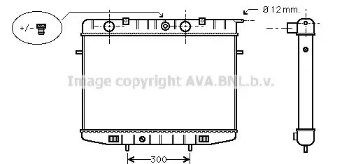 Handler.Part Radiator, engine cooling PRASCO OL2175 1