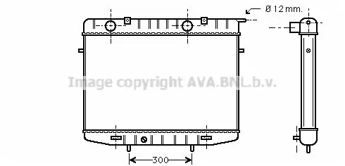 Handler.Part Radiator, engine cooling PRASCO OL2213 1