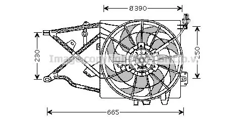 Handler.Part Fan, radiator PRASCO OL7505 1