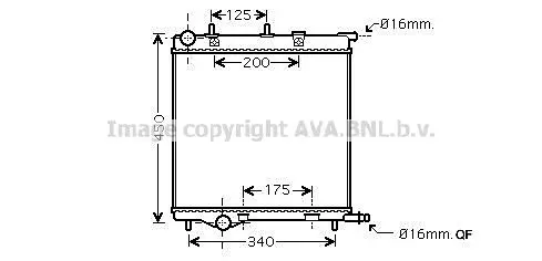 Handler.Part Radiator, engine cooling PRASCO PE2289 1