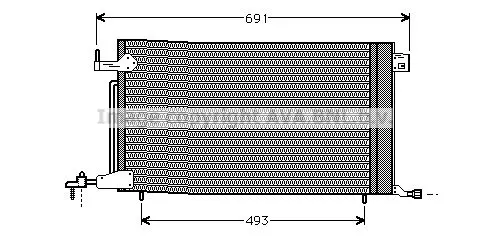 Handler.Part Condenser, air conditioning PRASCO PE5186 1