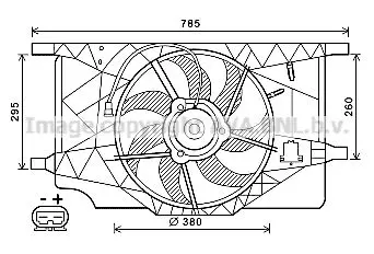 Handler.Part Fan, radiator PRASCO RT7547 1