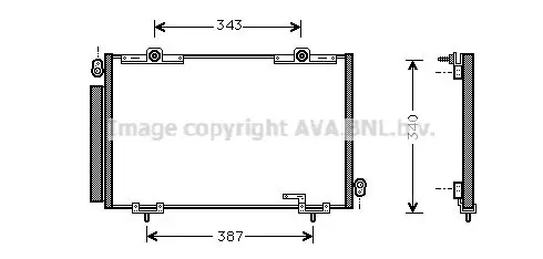 Handler.Part Condenser, air conditioning PRASCO TO5250D 1