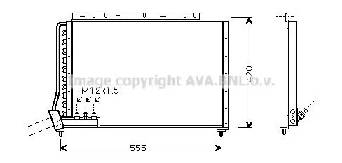 Handler.Part Condenser, air conditioning PRASCO VO5090 1