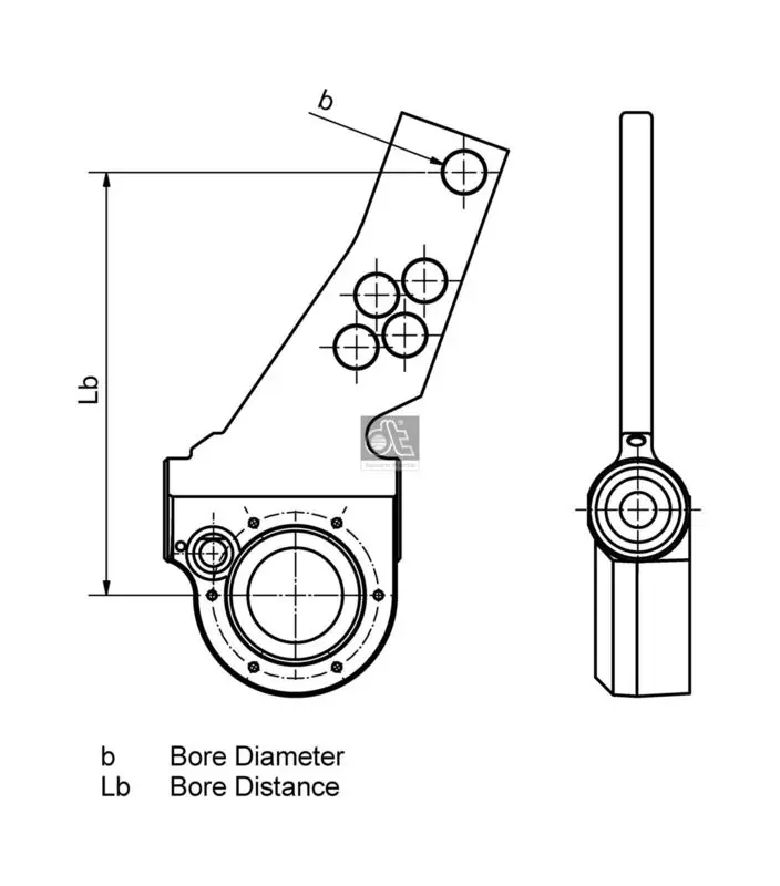 Handler.Part Adjuster, braking system DT Spare Parts 1013024 2