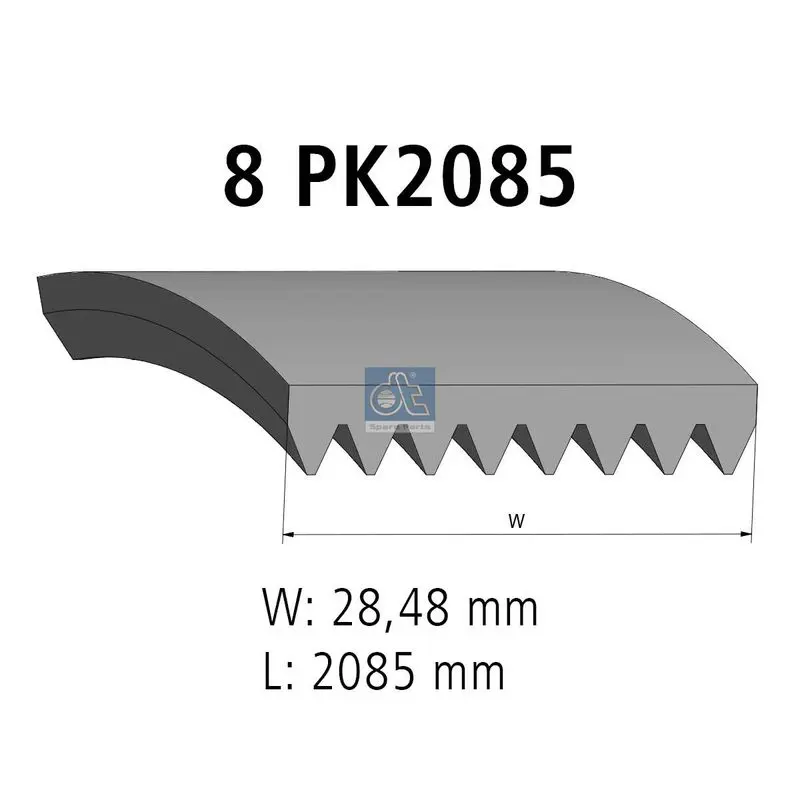 Handler.Part V-ribbed belts DT Spare Parts 121192 1