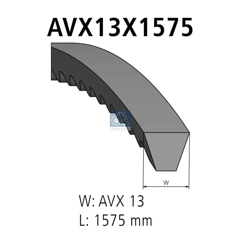 Handler.Part V-belt DT Spare Parts 121207 1