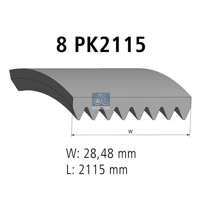 Handler.Part V-ribbed belts DT Spare Parts 121851 1