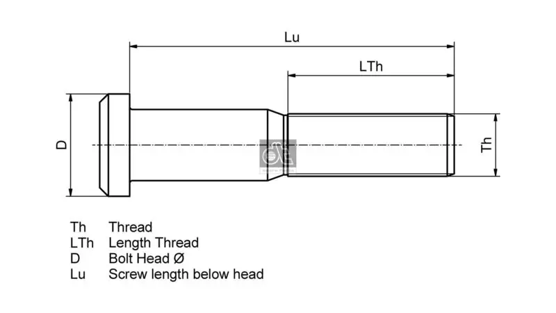 Handler.Part Wheel stud DT Spare Parts 440237 2