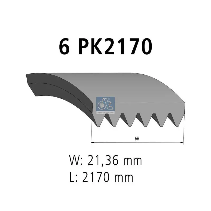 Handler.Part V-Ribbed Belt DT Spare Parts 1112083 1