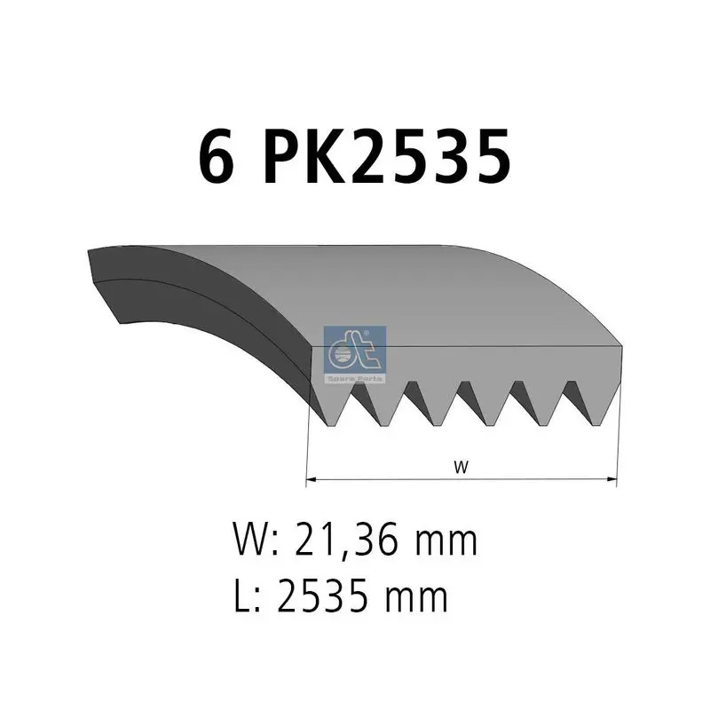 Handler.Part V-Ribbed Belt DT Spare Parts 1112088 1