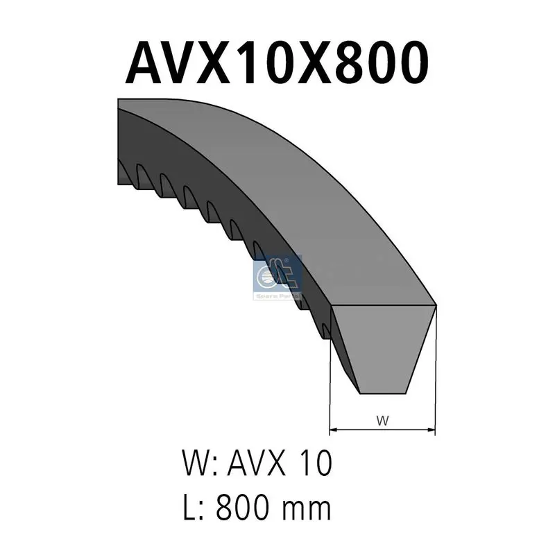 Handler.Part V-Belt DT Spare Parts 1112102 1