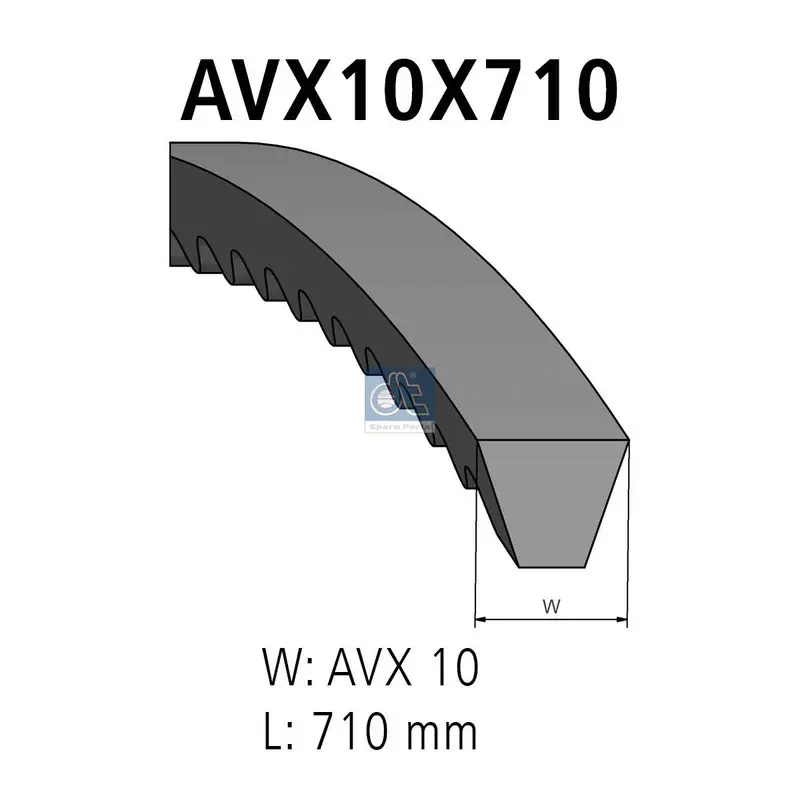 Handler.Part V-Belt DT Spare Parts 1215425 1