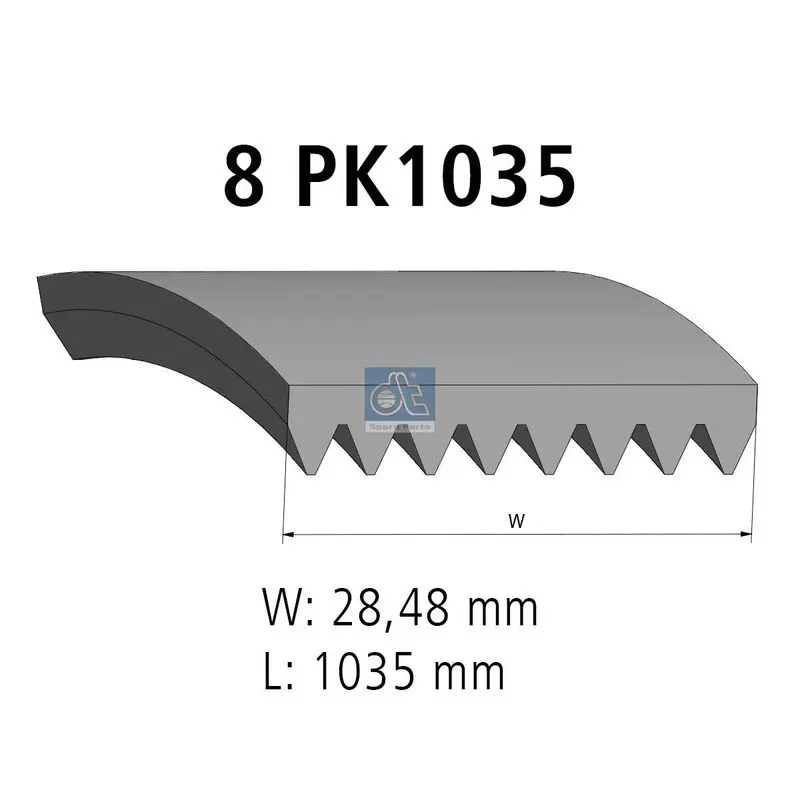 Handler.Part V-ribbed belts DT Spare Parts 215362 1