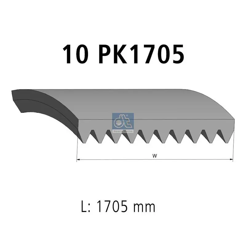 Handler.Part V-Ribbed Belt DT Spare Parts 215561 1