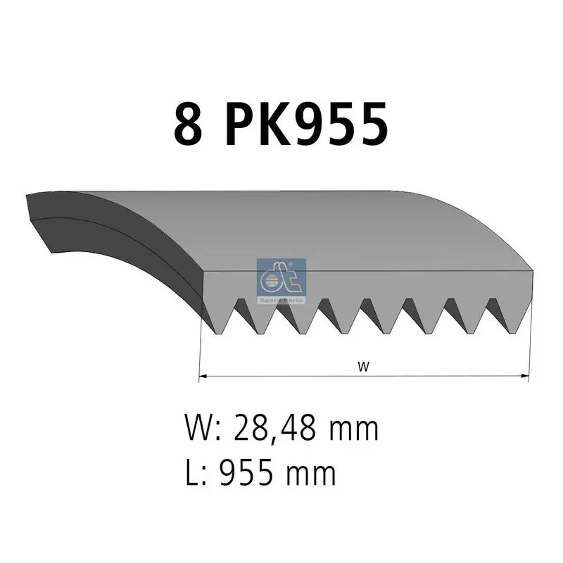 Handler.Part V-ribbed belts DT Spare Parts 221079 1