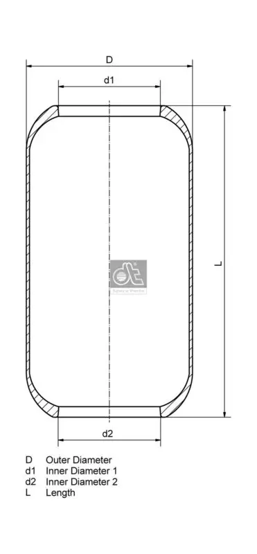 Handler.Part Boot, air suspension DT Spare Parts 261021 5