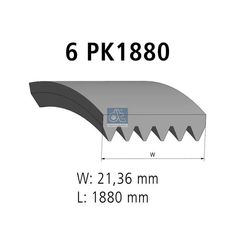 Handler.Part V-ribbed belts DT Spare Parts 334304 1