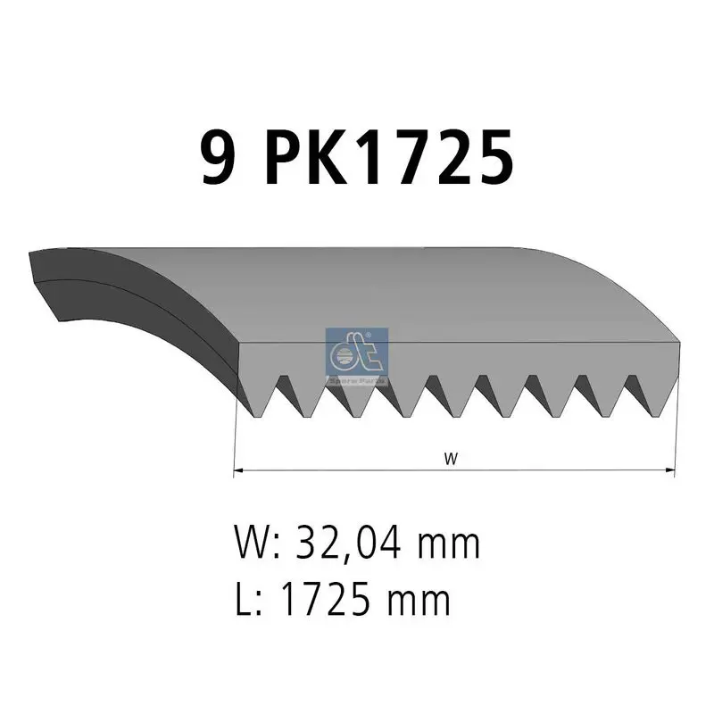 Handler.Part V-ribbed belts DT Spare Parts 334317 1