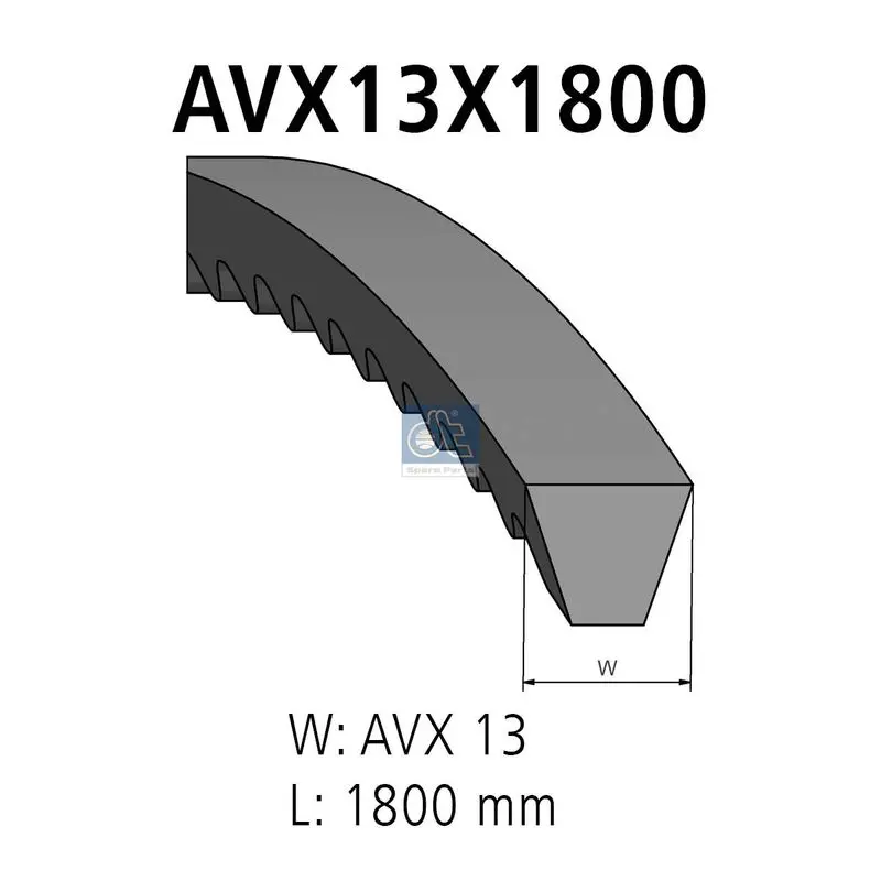 Handler.Part V-belt DT Spare Parts 480622 1