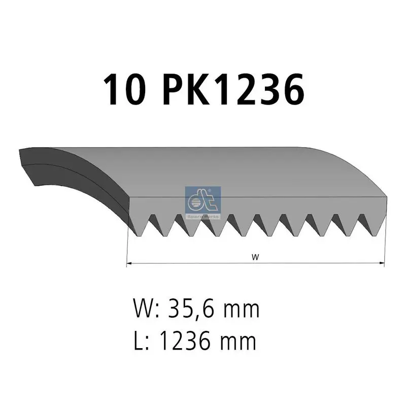 Handler.Part V-Ribbed Belt DT Spare Parts 480670 1