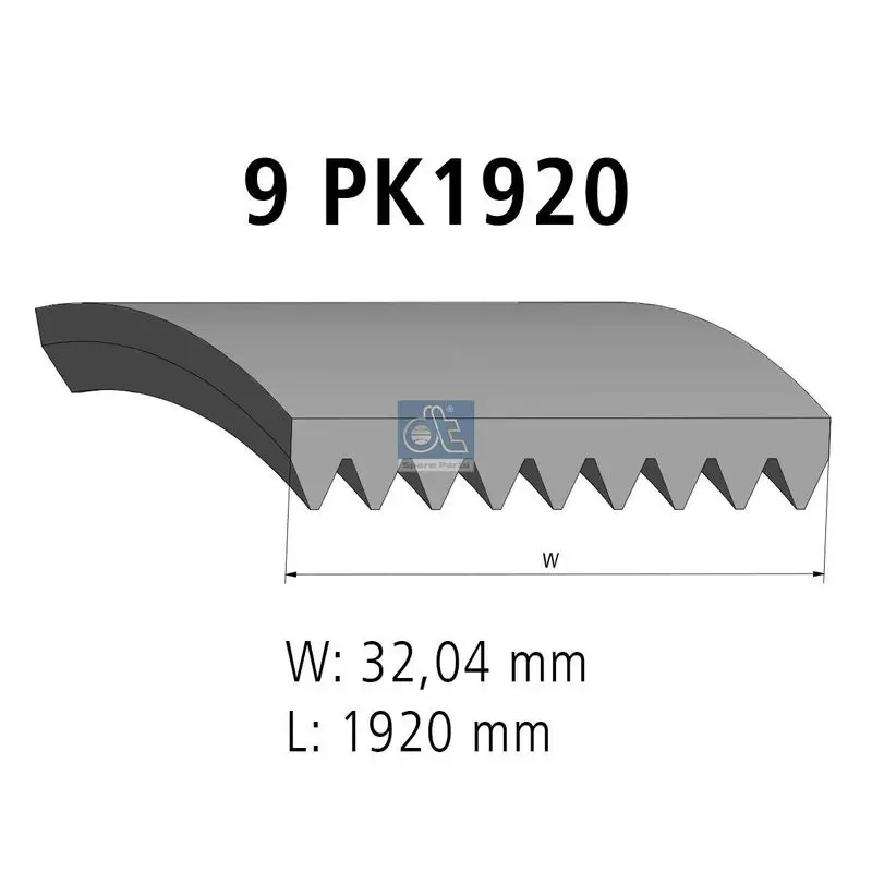 Handler.Part V-ribbed belts DT Spare Parts 480682 1