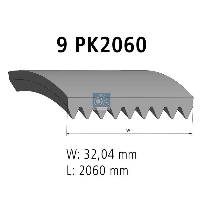 Handler.Part V-ribbed belts DT Spare Parts 480706 1