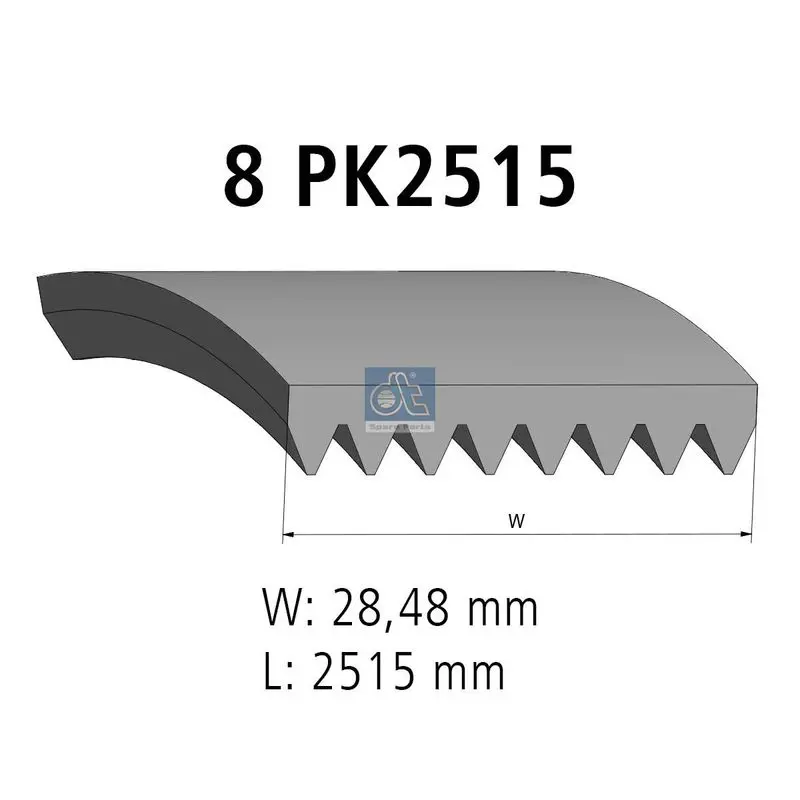 Handler.Part V-ribbed belts DT Spare Parts 480739 1