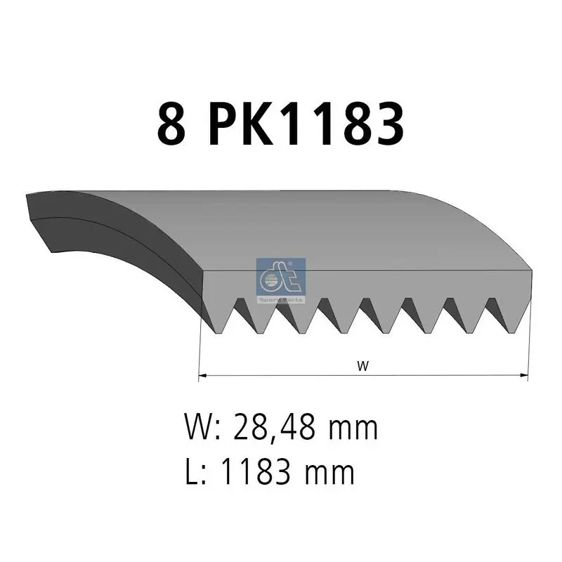 Handler.Part V-ribbed belts DT Spare Parts 480751 1