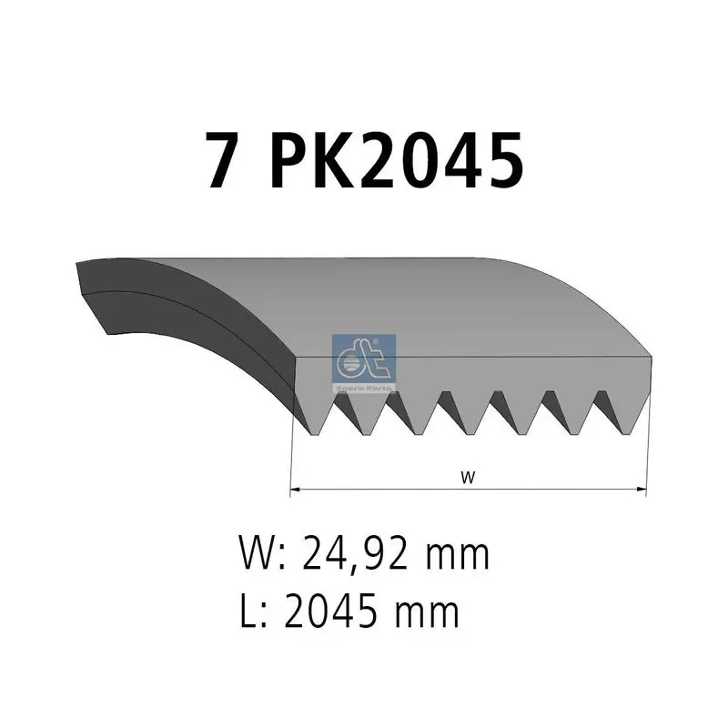 Handler.Part V-Ribbed Belt DT Spare Parts 481422 1