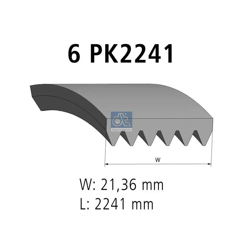 Handler.Part V-Ribbed Belt DT Spare Parts 481429 1