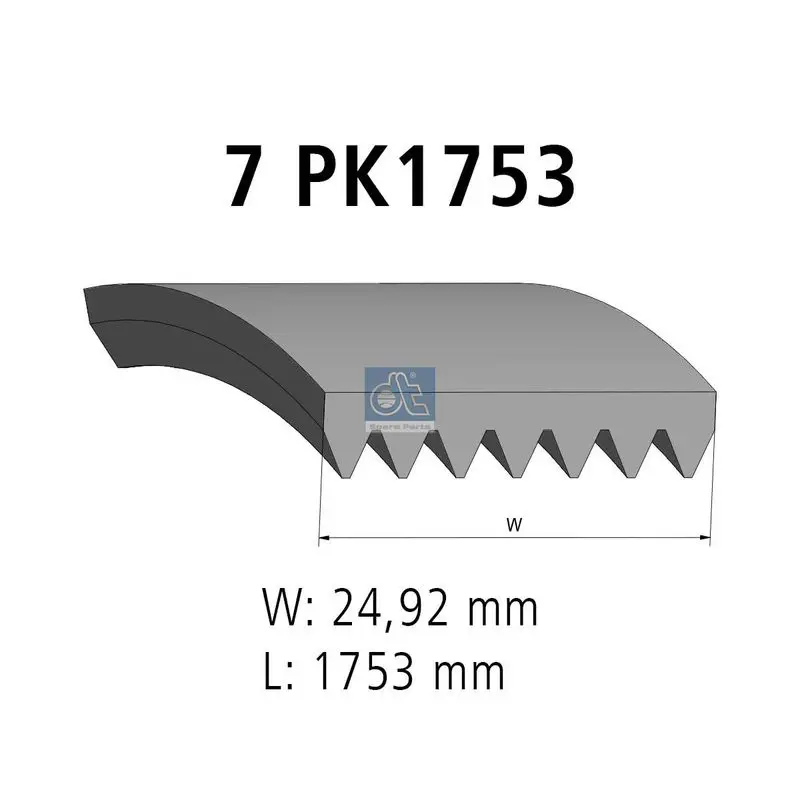 Handler.Part V-ribbed belts DT Spare Parts 541421 1