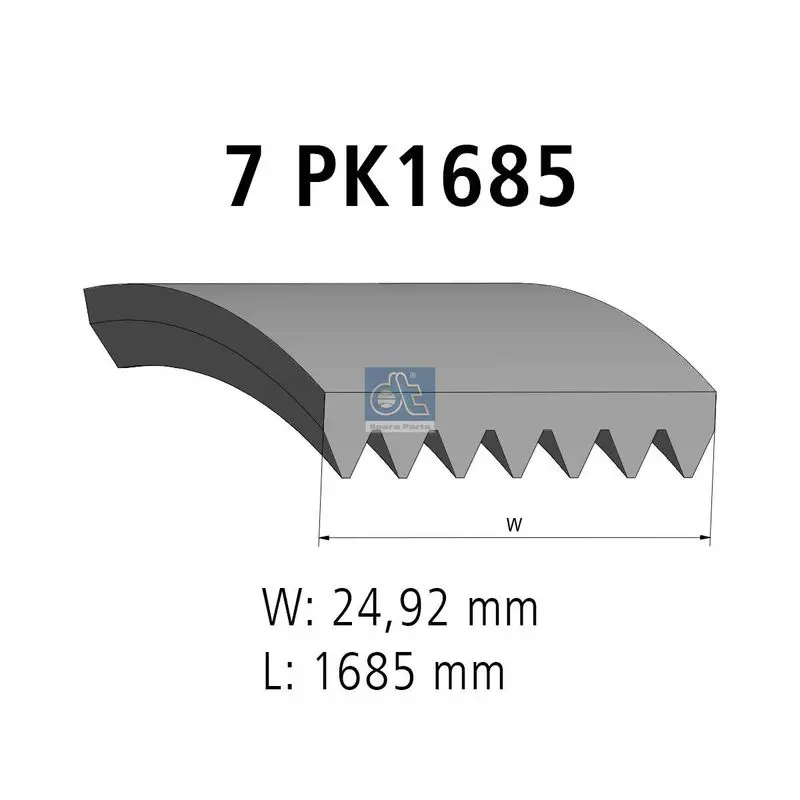 Handler.Part V-Ribbed Belt DT Spare Parts 631544 1