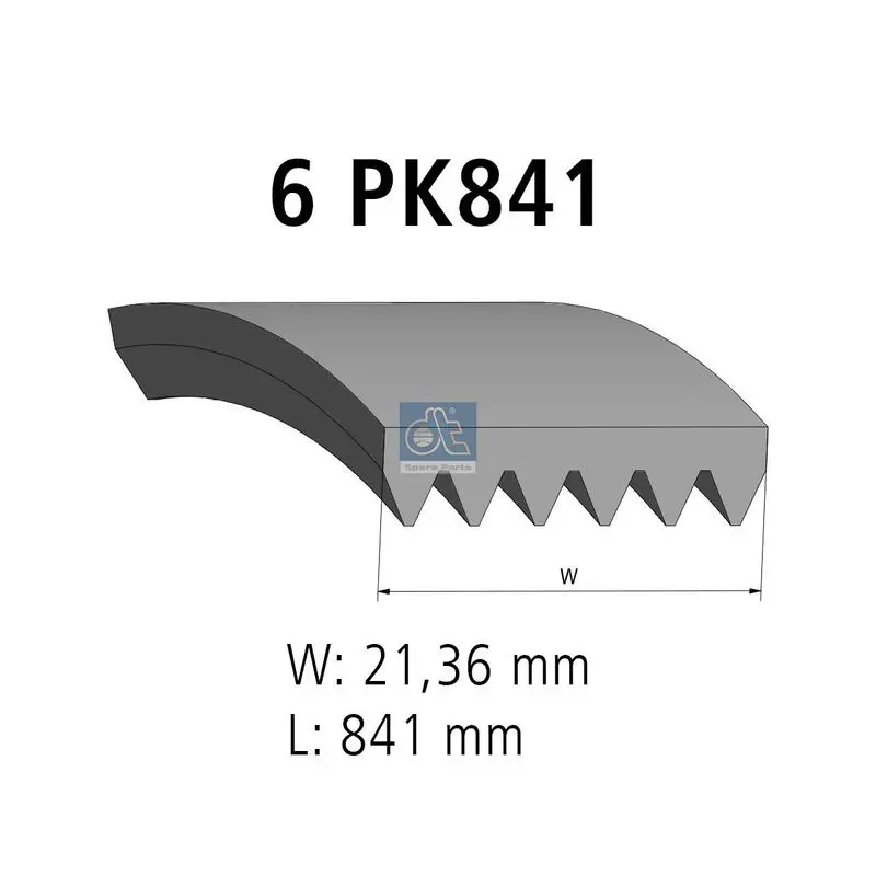 Handler.Part V-Ribbed Belt DT Spare Parts 631550 1