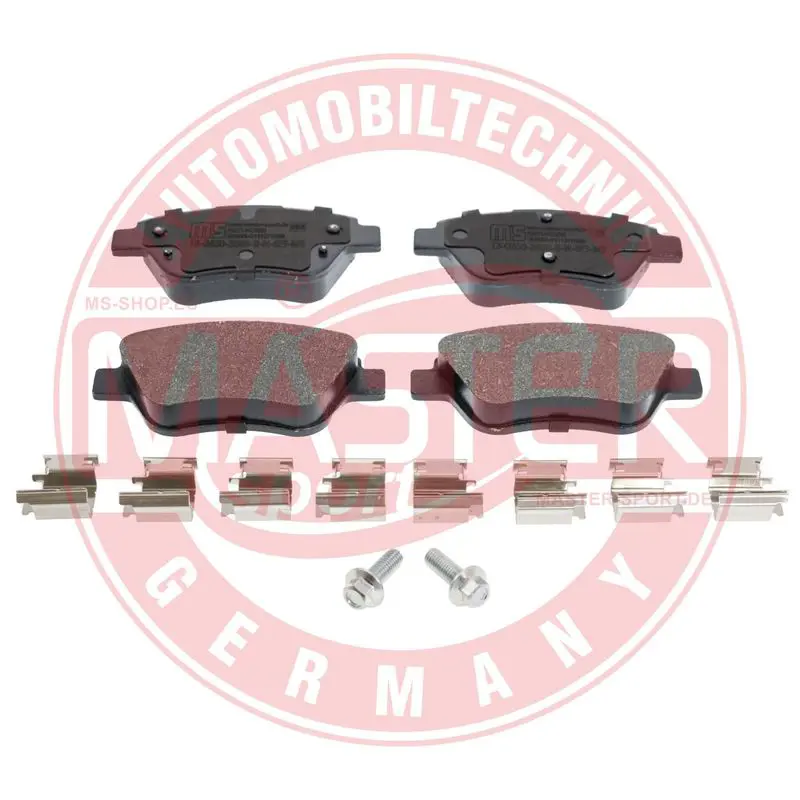 Handler.Part Brake pad set, disc brake MASTER-SPORT 13046038502NSETMS 1