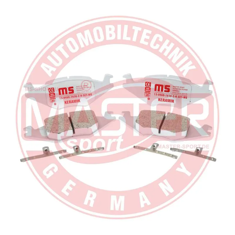 Handler.Part Brake pad set, disc brake MASTER-SPORT 13046070302KSETMS 1