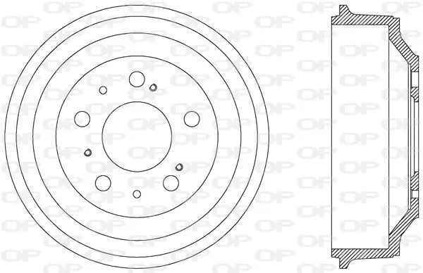 Handler.Part Brake drum OPEN PARTS BAD902410 1