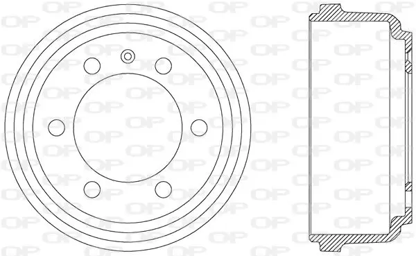 Handler.Part Brake drum OPEN PARTS BAD900410 1