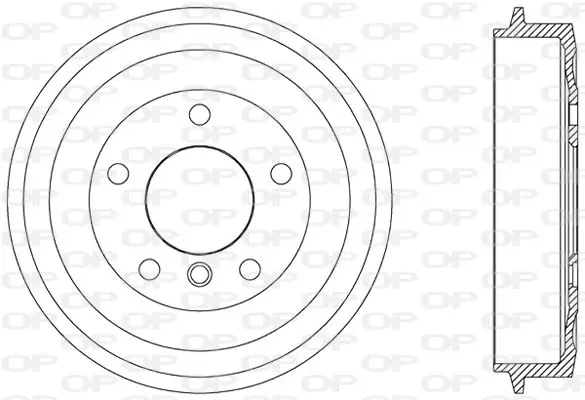 Handler.Part Brake drum OPEN PARTS BAD900510 1