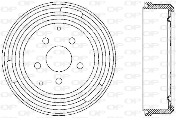 Handler.Part Brake drum OPEN PARTS BAD901120 1