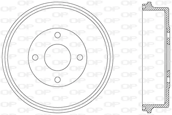 Handler.Part Brake drum OPEN PARTS BAD901710 1