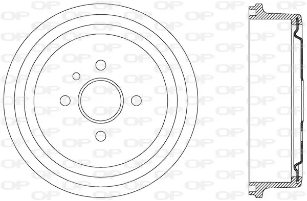 Handler.Part Brake drum OPEN PARTS BAD902020 1