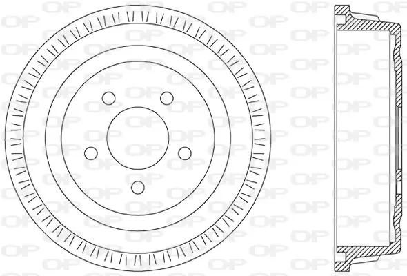 Handler.Part Brake drum OPEN PARTS BAD902610 1