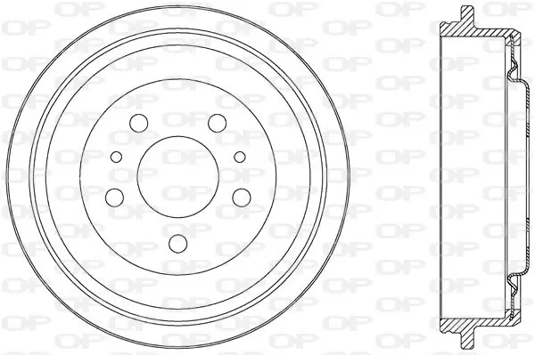 Handler.Part Brake drum OPEN PARTS BAD904020 1