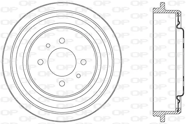 Handler.Part Brake drum OPEN PARTS BAD904220 1