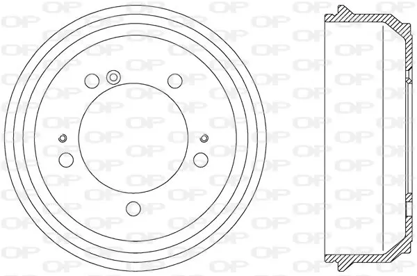 Handler.Part Brake drum OPEN PARTS BAD904610 1