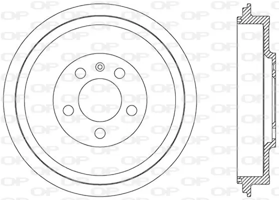 Handler.Part Brake drum OPEN PARTS BAD904910 1